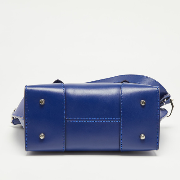 ALEXANDER MCQUEEN Blue Leather Small Legend Tote - Picture 8 of 8
